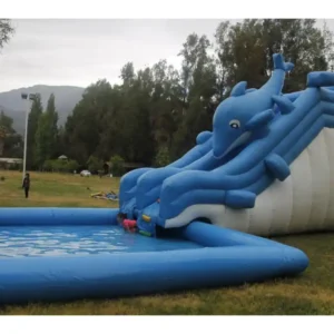 Tobogán Acuático Delfín Con Piscina